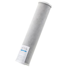 Whole House Water Filter Replacement Cartridge, 4.5" x 20" CTO Carbon Block, Replacement Filter for 3-Stage Whole Home Water Filtration System