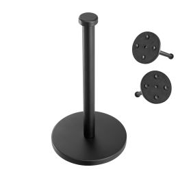 Paper Towel Holder Countertop, Stainless Steel Kitchen Paper Towel Stand with Weighted Base and Suction Cups