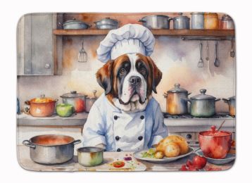Saint Bernard The Chef Memory Foam Kitchen Mat Machine Washable Anti-Fatigue Mat Cushion Comfort Bath Mat or Kitchen Rug