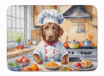 Chesapeake Bay Retriever The Chef Memory Foam Kitchen Mat Machine Washable Anti-Fatigue Mat Cushion Comfort Bath Mat or Kitchen Rug